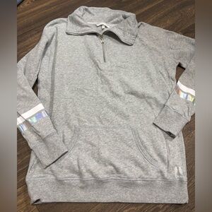 Victoria's Secret Gray Zip Up Sweater Angel limited edition sz m